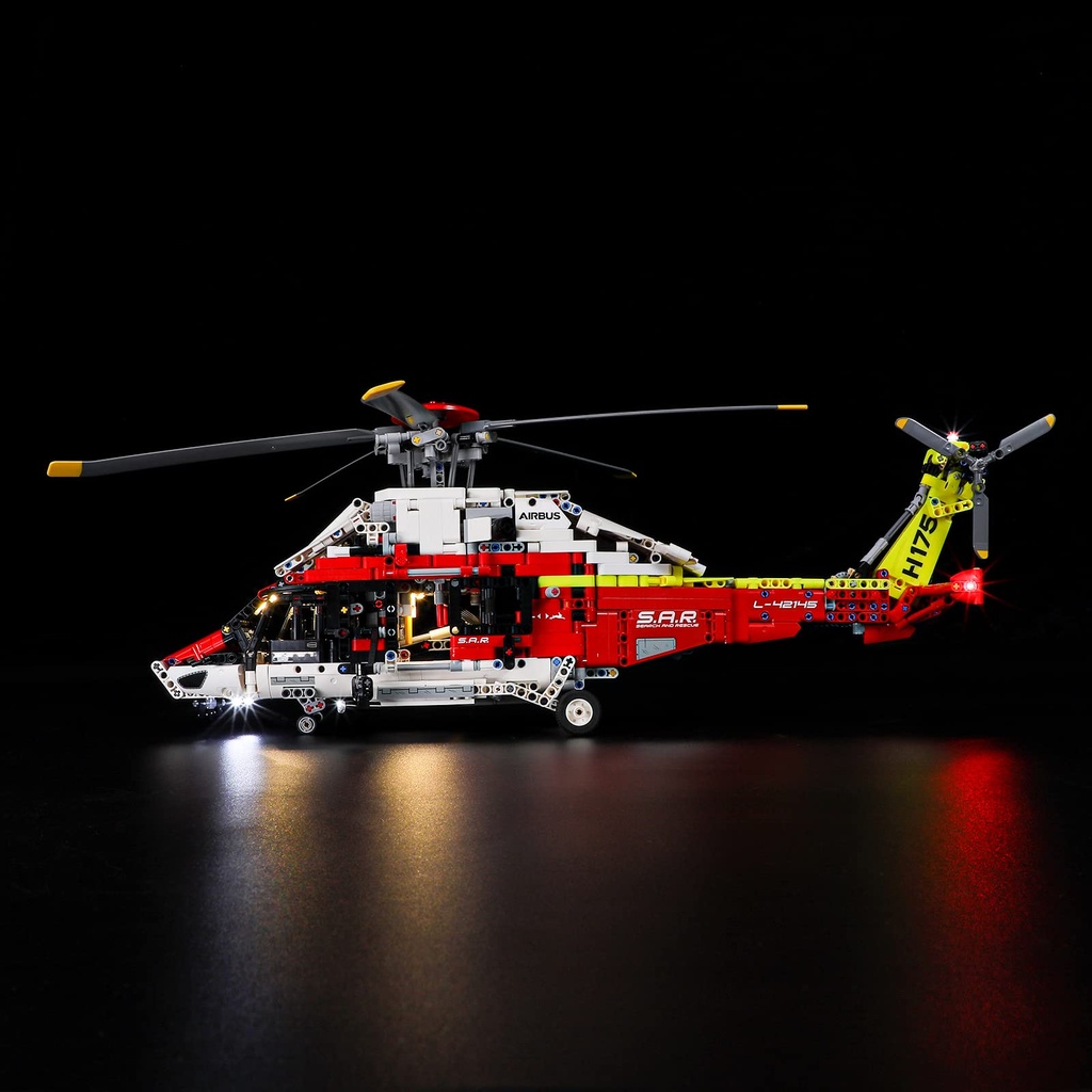BRIKSMAX Led Lighting Kit for LEGO-42145 Airbus H175 Rescue Helicopter - Compatible with Le