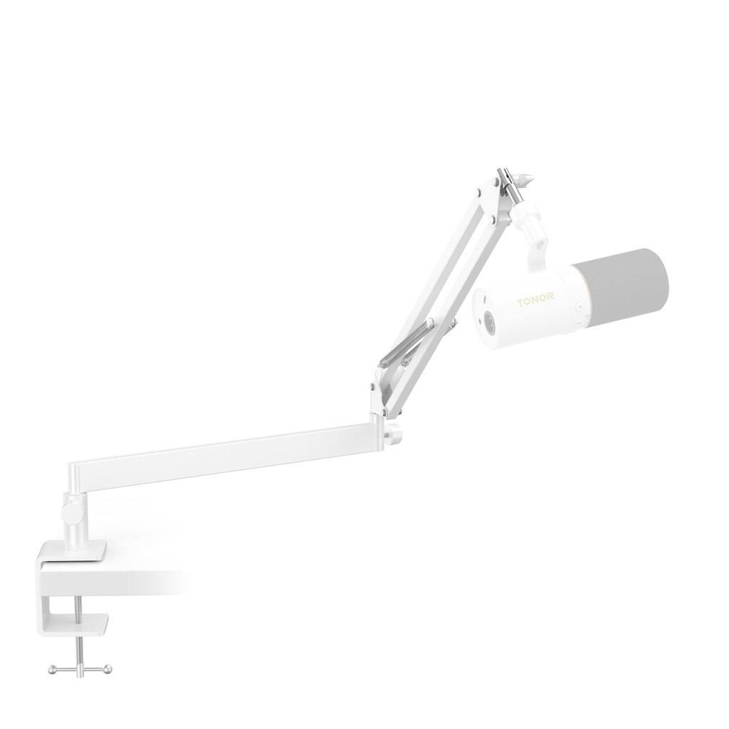 TONOR Mic Arm Desk Mount, Low Profile Boom Arm for Microphone, Adjustable Mic Stand with De