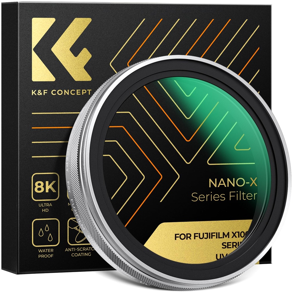 K&F CONCEPT UV Filter compatible with Fujifilm X100 Series, Multi Coated HD Optical Glass,