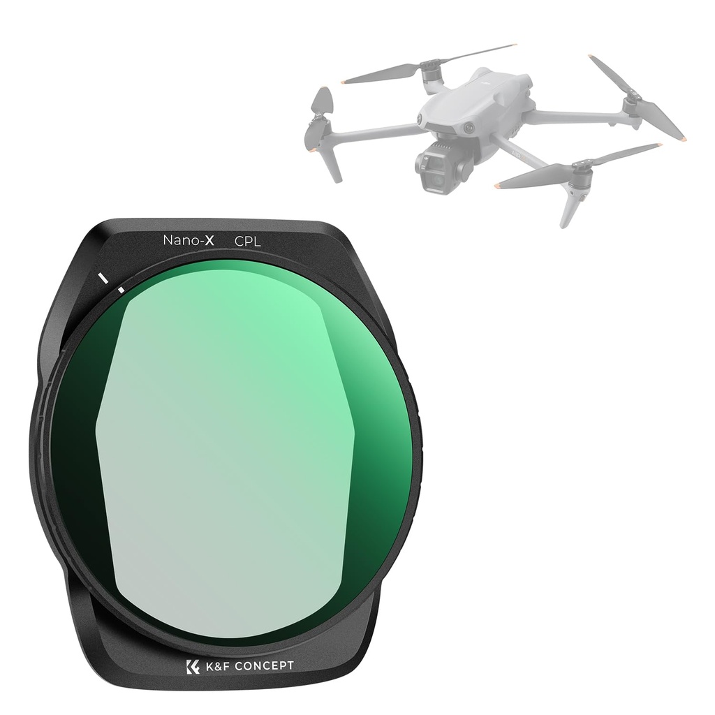 K&F Concept CPL Filter for DJI Air 3S, Polarizing Optical Glass with 28-layer Coating Polar