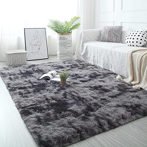 Pauwer Plush Shaggy Area Rugs Soft Fluffy Area Carpet Rugs Anti-Skid Thick Floor Carpet Mat