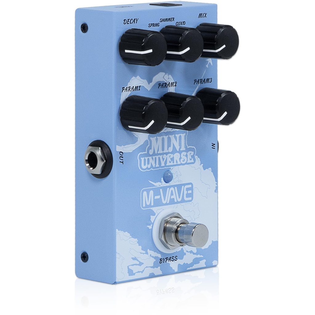 M-VAVE PD38 New Version MINI-UNIVERSE Guitar Reverb Effects Pedal with 9 Reverb Modes 