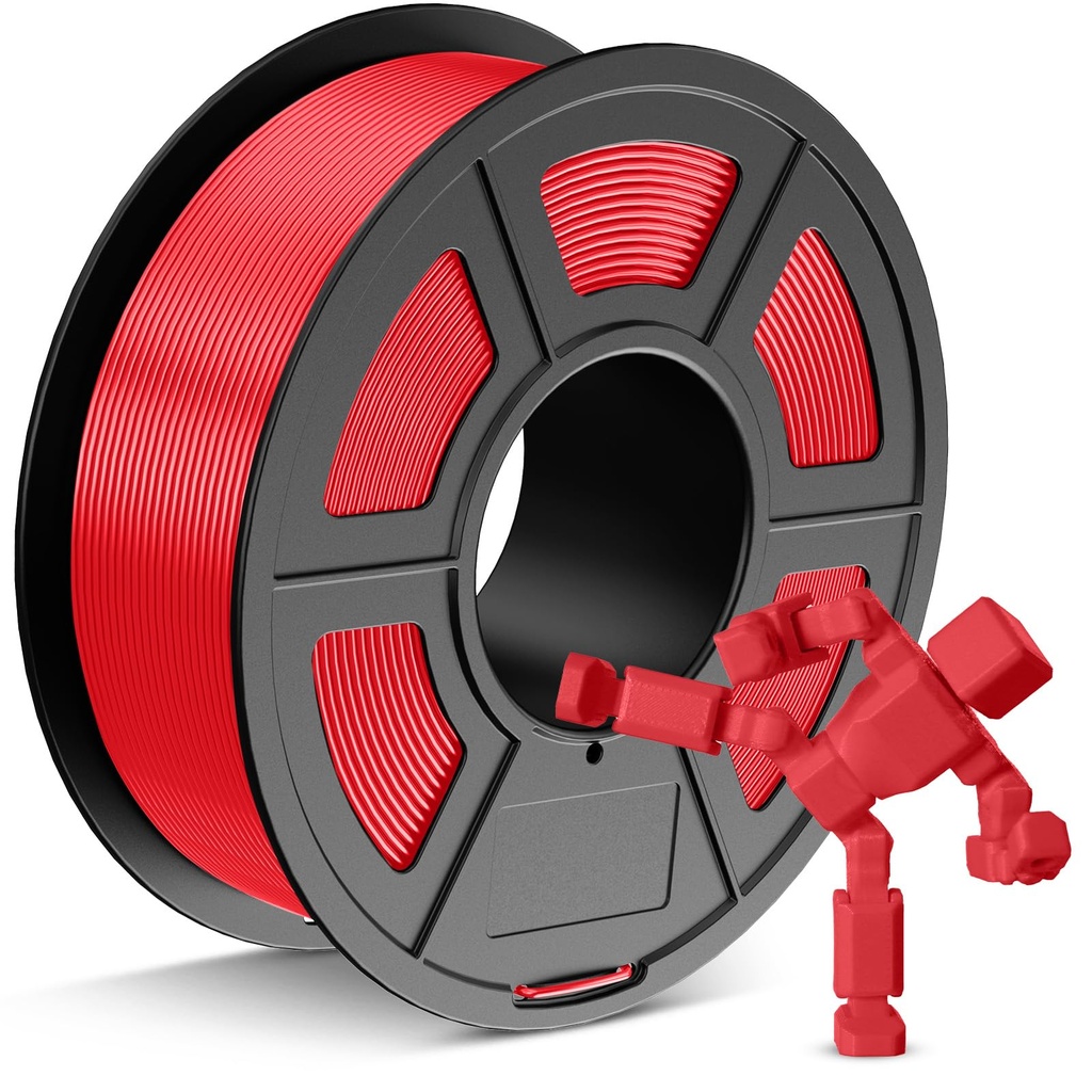 JAYO PETG Filament 1.75mm Red 1.1KG, PETG 3D Printer Filament, Durable Strength, Accuracy 