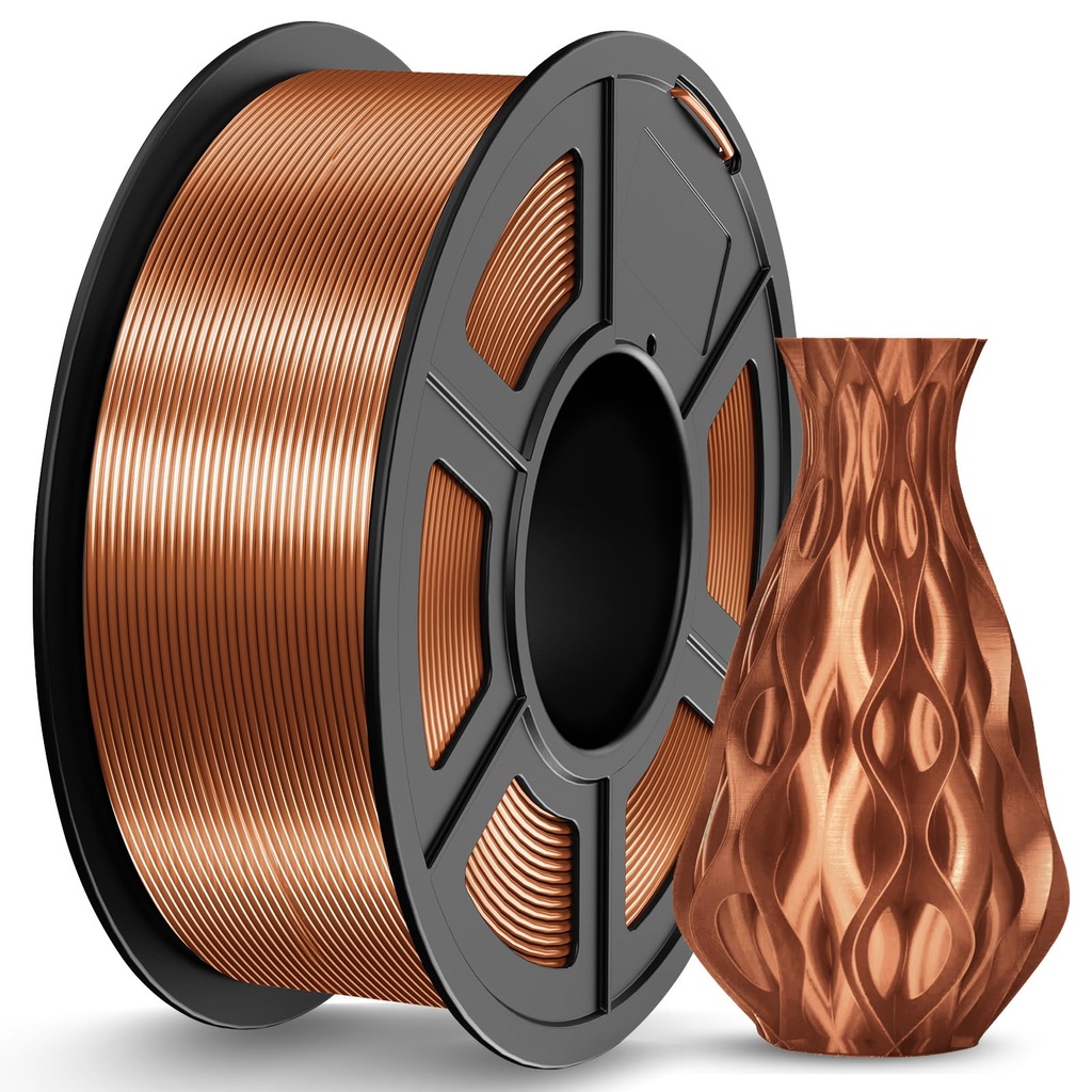 JAYO 3D Printer Silk Filament 1.1KG, Shiny Silk PLA Filament 1.75mm, Smooth Silky Surface