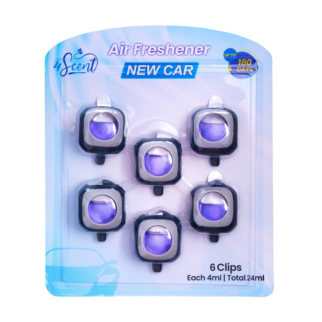 4SCENT Car Air Fresheners Vent Clip | Scented Car Accessories for Men and Women | Car Odour