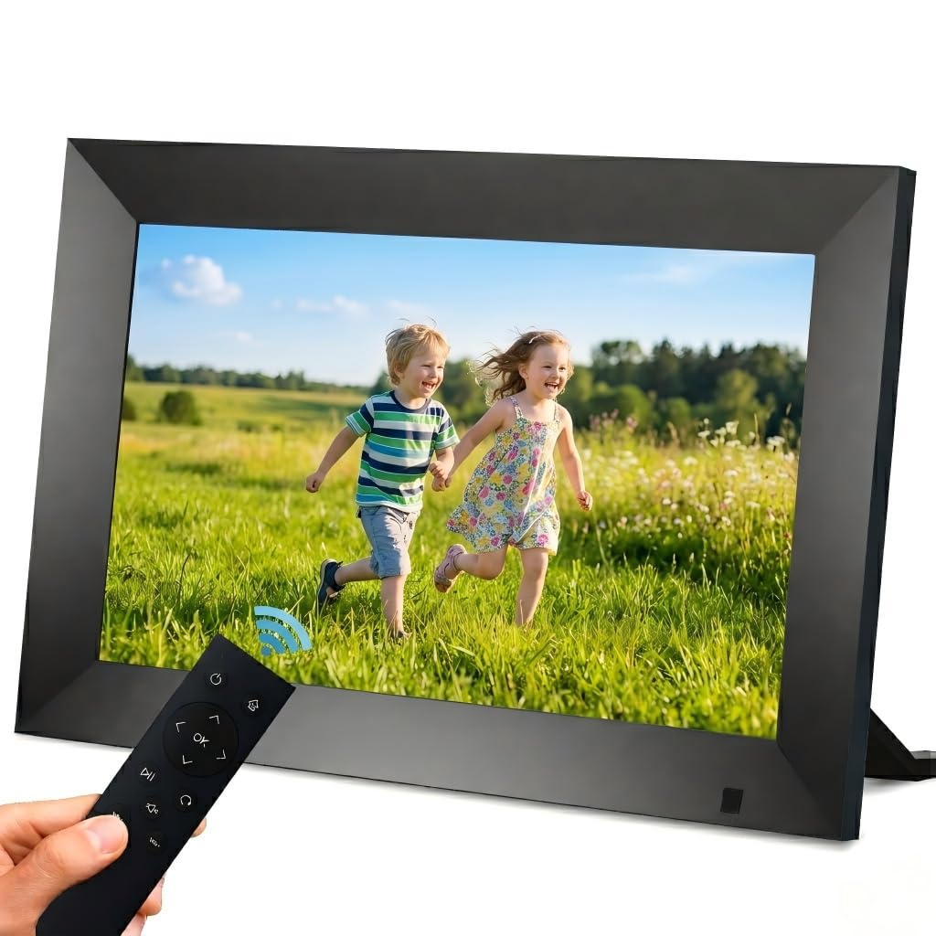 Digital Photo Frame,10.1 Inch Digital Portrait Holder 1280 * 800 HD IPS Display, Digital 