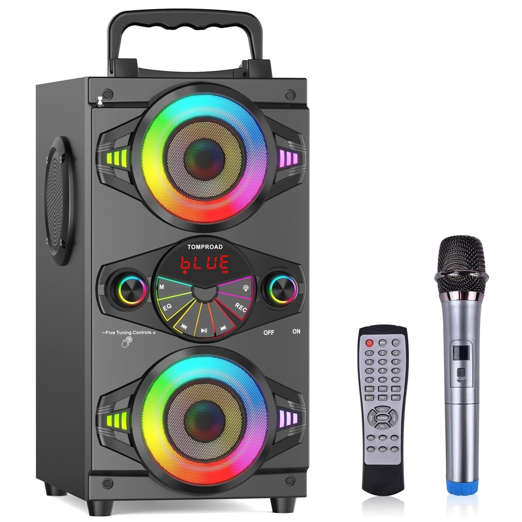 Bluetooth Speakers, 60W Portable Wireless Loud Outdoor Home Party Bluetooth Speaker 