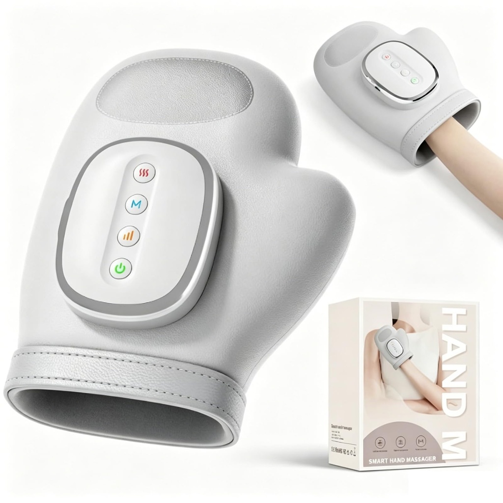 Hand Massager, Rechargeable Wrist Massage Machine, Portable Hand Massager Air-Bag, 3 Modes,