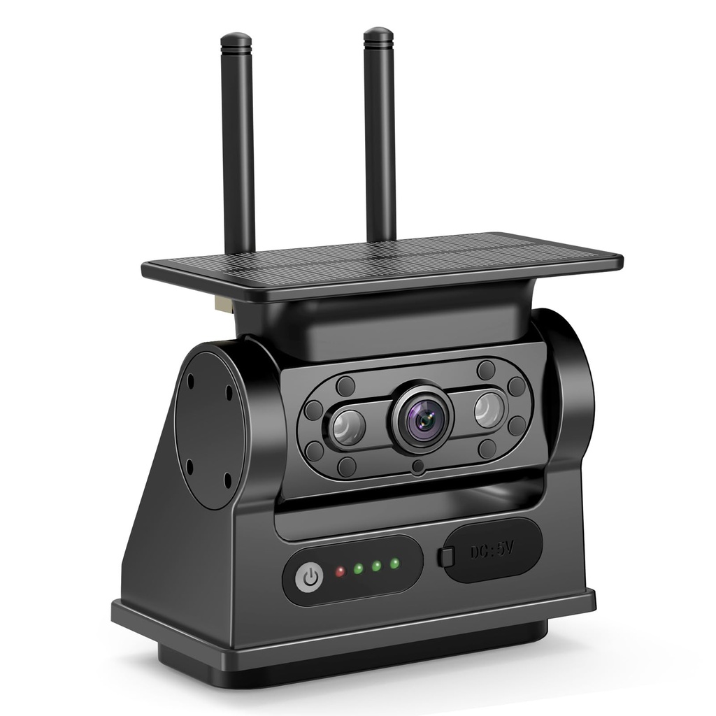 VASTEND Solar Reversing Camera Compatible with VS-7B, Only A Camera, Without Monitor