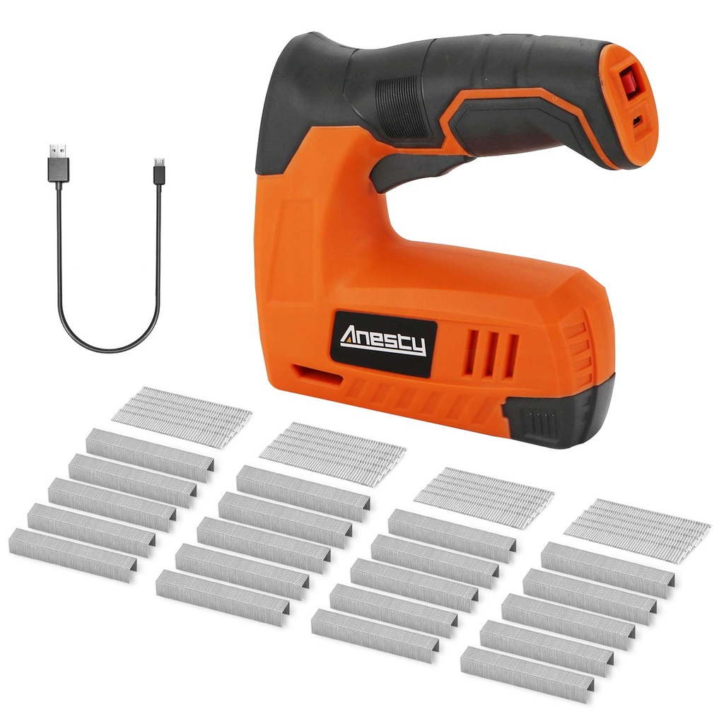 Cordless Staple Gun, 2in1 Electric Stapler & Nailer, Rechargeable Stapler/Tacker