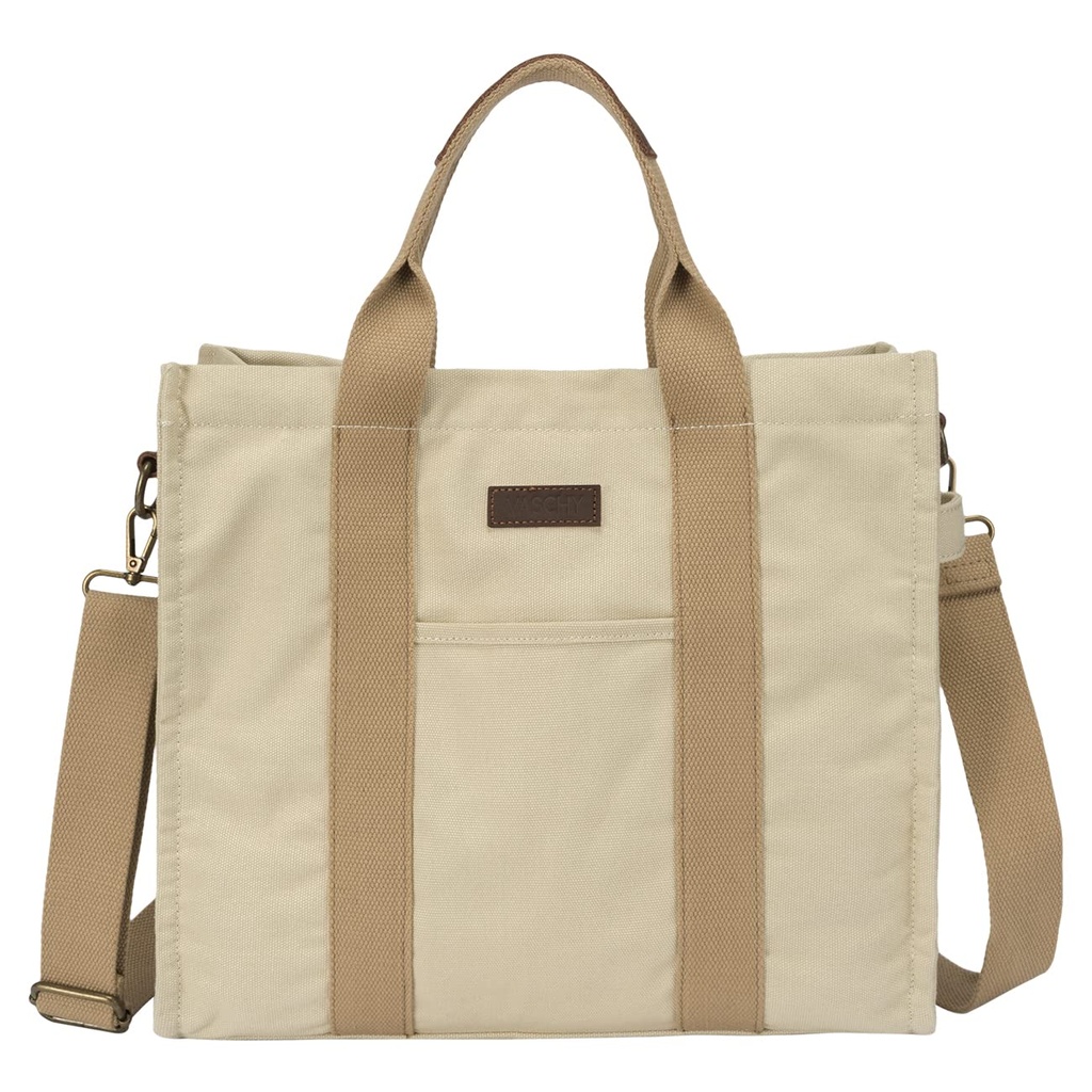 VASCHY The Tote Bags for Women, Canvas Crossbody Shoulder Bag with Zipper Casual Ladies Han