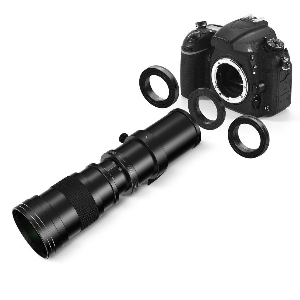 420-800mm F8.3 Super Telephoto Zoom Lens, Full Frame MF Lens For Canon EF/EF-S, Nikon F