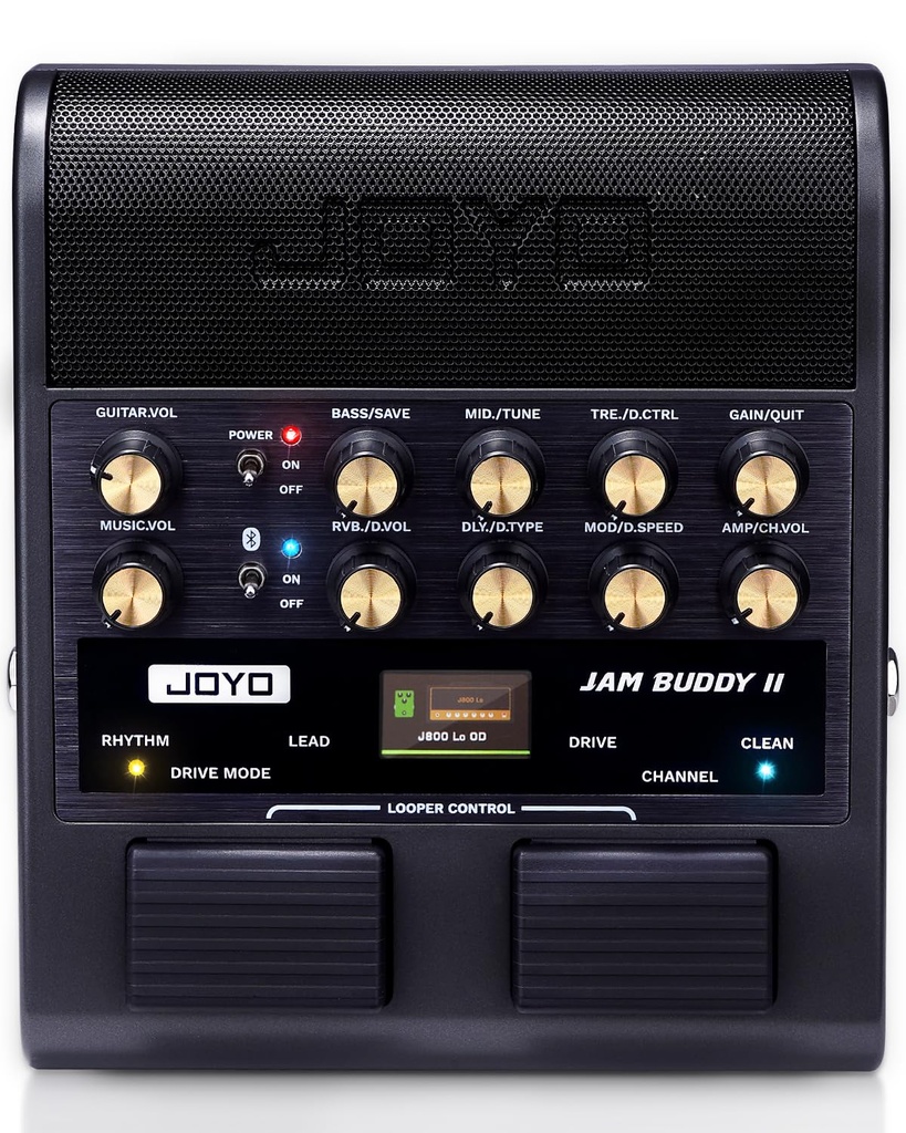 JOYO 10W Portable Electric Guitar Amp Multi-Effects Pedal Combo Amplifier with Footswitch,1