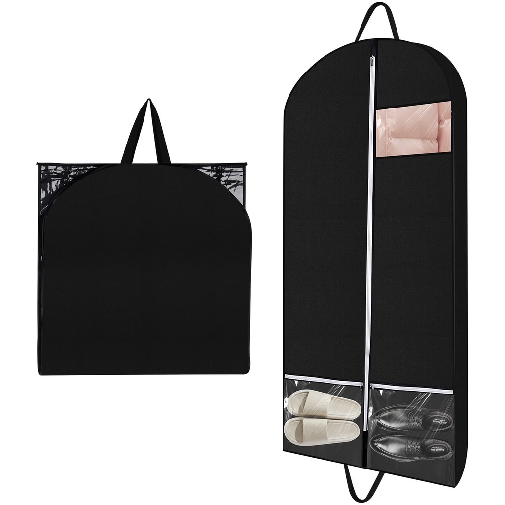 Long Clothes Covers Clothes Storage Bag PEVA Clothes Cover Bag with Zip (58 x 128 cm), Water