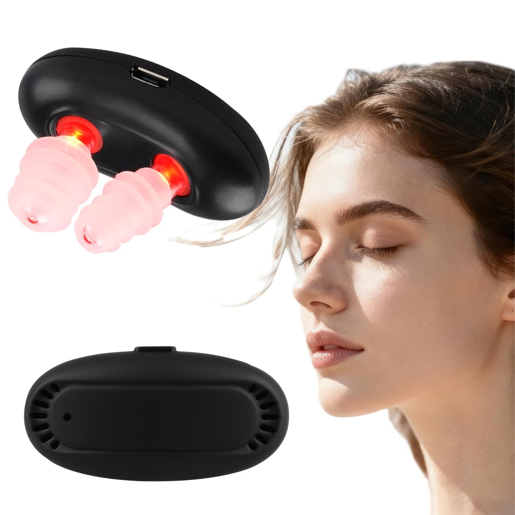 Red Light Nose Clip, USB Rechargeable RespiRelief Nasal Therapy Device, Lightweight Portabl