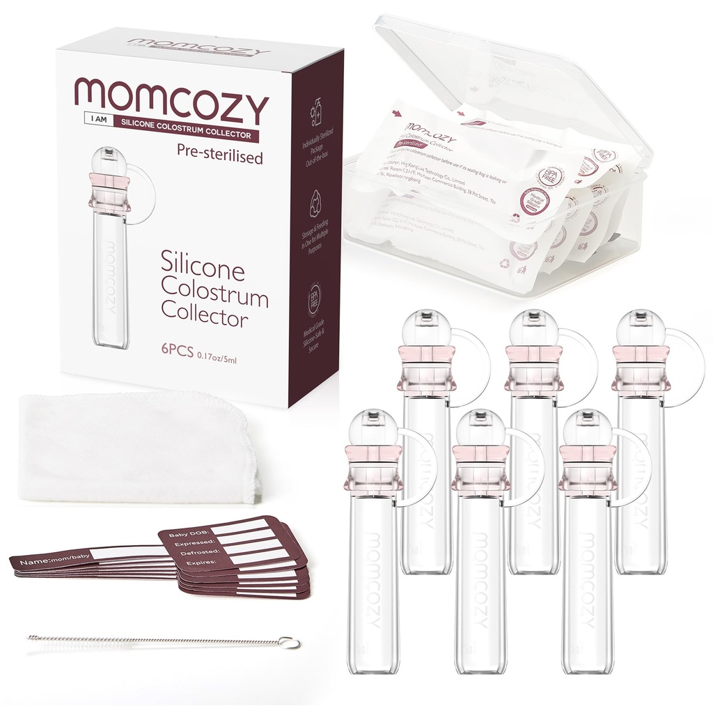 Momcozy Colostrum Collector Reusable Breast Milk Collector Kit