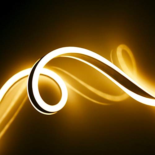 I LumoS Plug & Play Warm White Neon LED Strip Light 240V AC with UK PLUG Bundle 9W/m LEDs W
