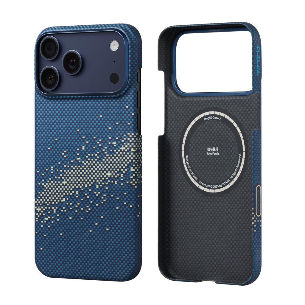 PITAKA Magnetic iPhone 17 Pro Aramid Fibre Case with Sensitive Camera Control Button Compat