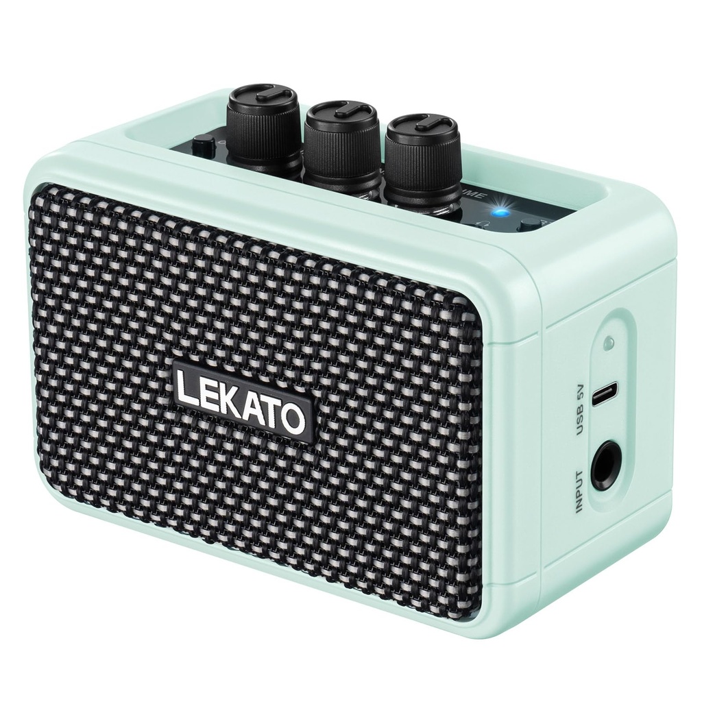 Mini Guitar Amp, LEKATO 5W Wireless Rechargeable Electric Guitar Amplifier
