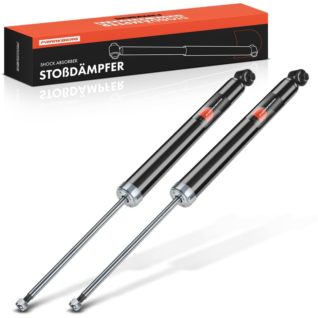 Frankberg 2x Shock Absorber Strut Rear Left Right 391mm Gas pressure Compatible with Viano