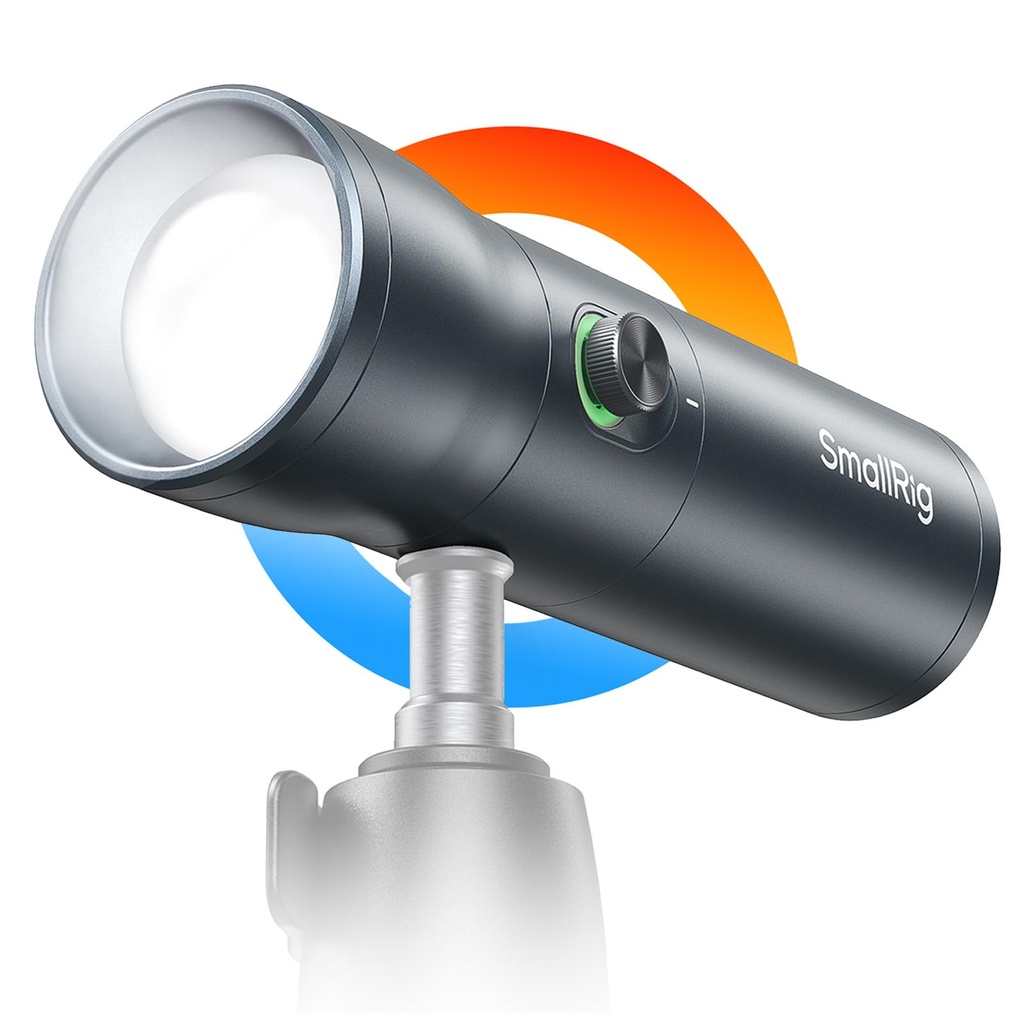 SMALLRIG RGB LED Photography Flashlight, 7500mAh Aluminum Alloy Patterned Ambient light, 4