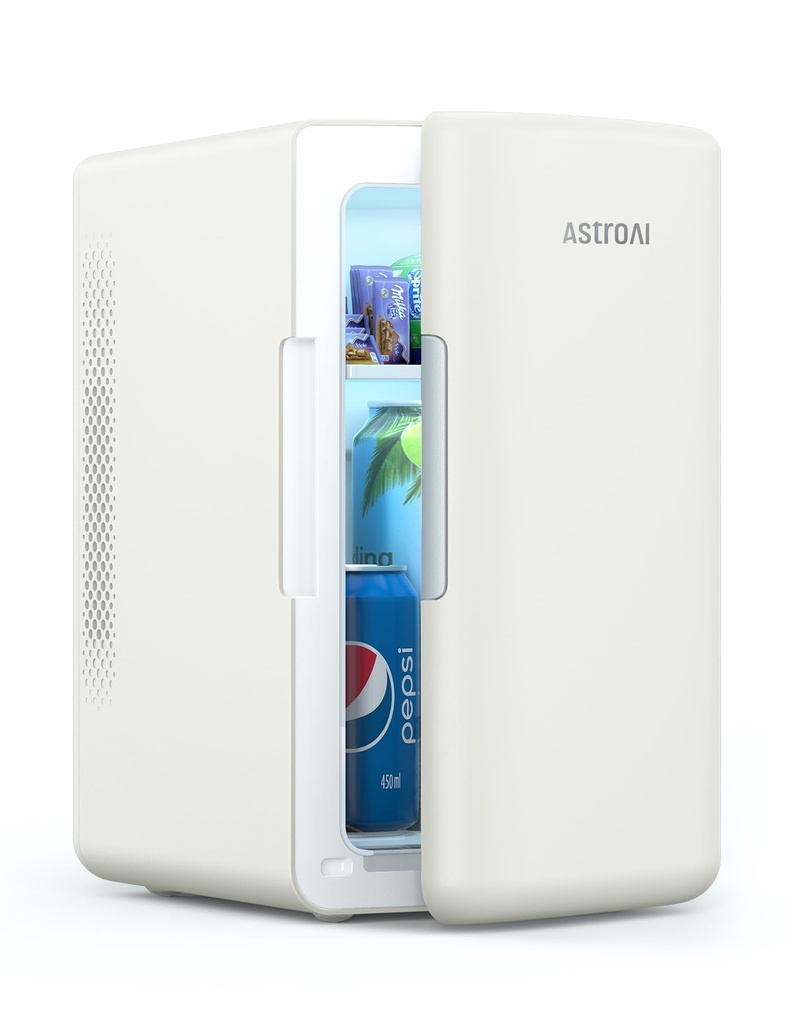 AstroAI Mini Fridge 6 Litre / 8 Can | Cooler and Warmer | AC/DC | Small Fridge for Bedrooms