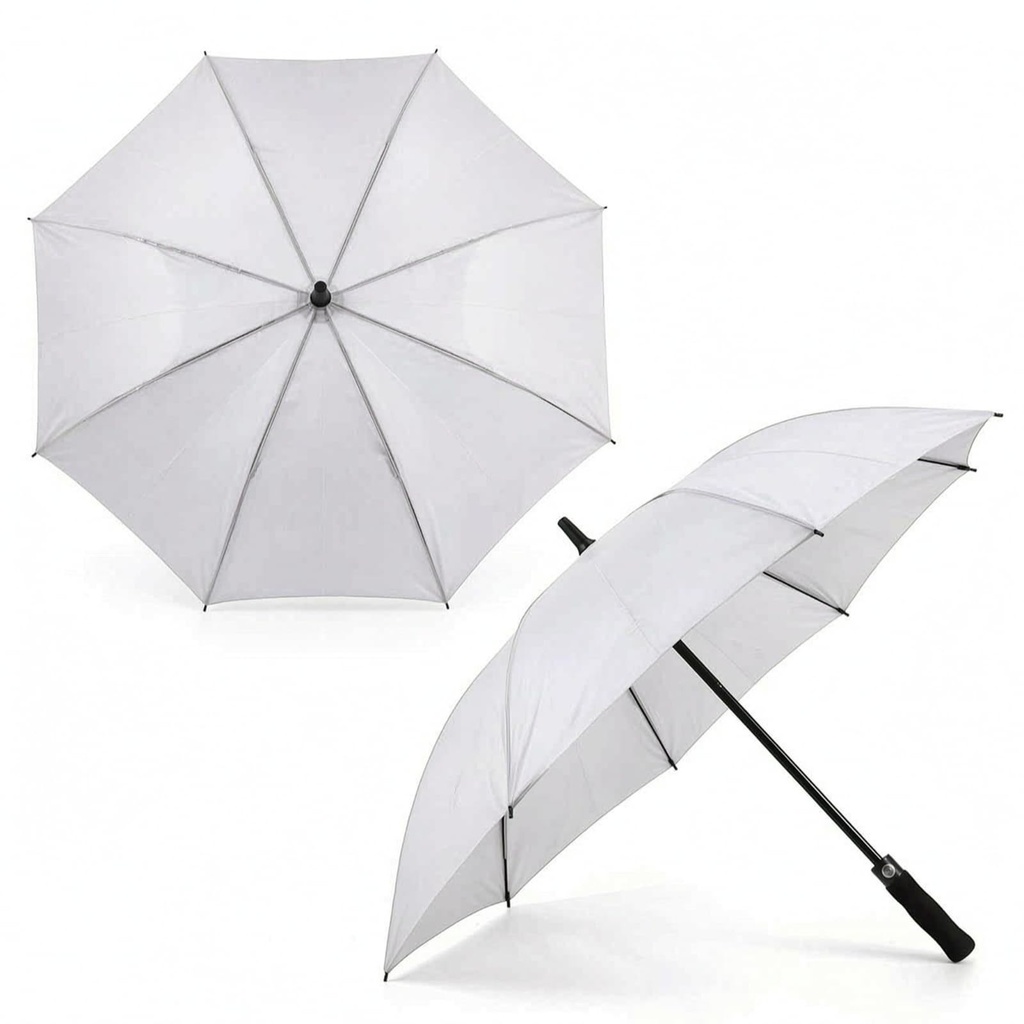 Hestya 2 Pack Gray Umbrella for Wedding, 41.33in Large Golf Umbrella with Heavy Duty Dome &