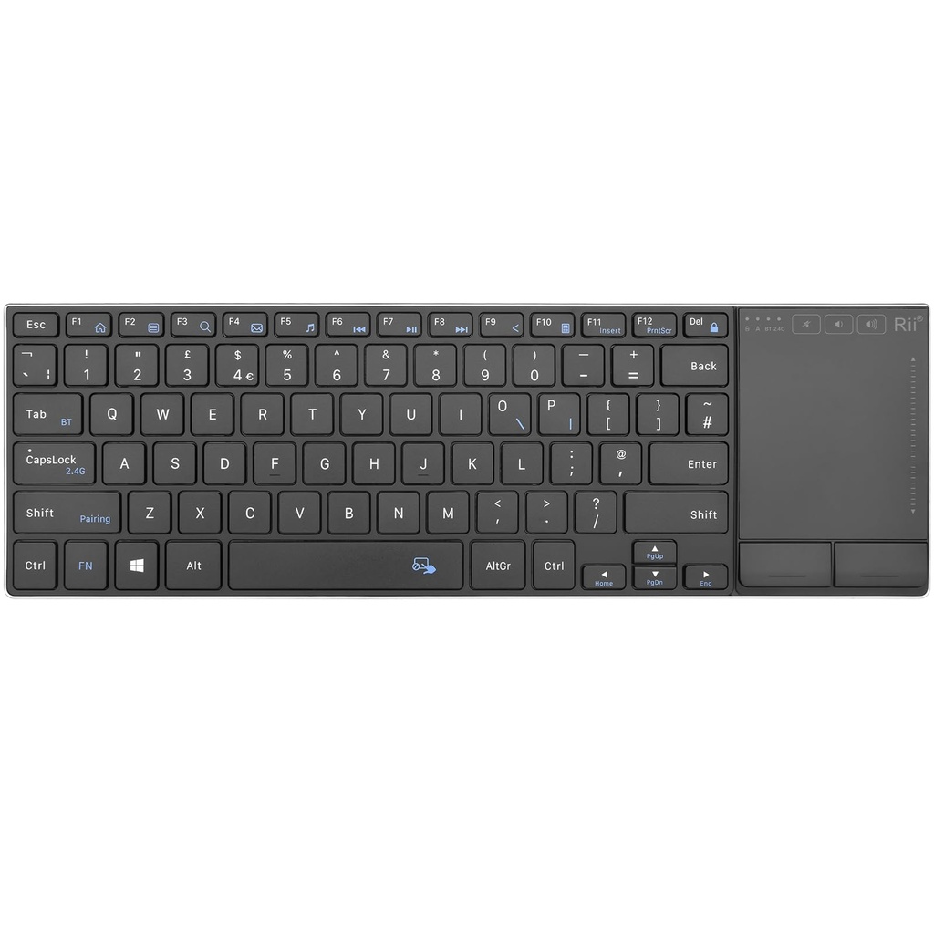 Rii Wireless Keyboard with Trackpad,Dual Mode Bluetooth &Wireless Keyboard with Touchpad,Me