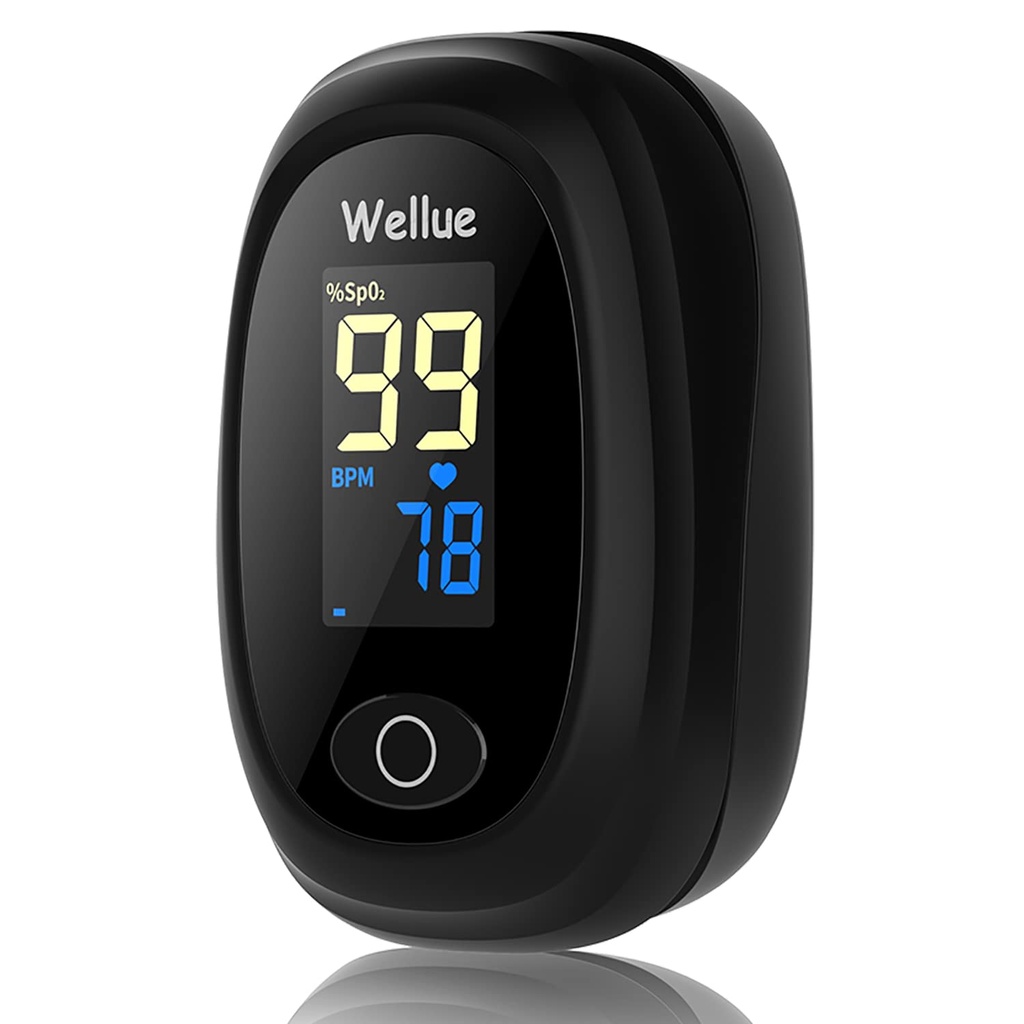 Wellue Pulse Oximeter, Blood Oxygen Monitor Finger, Fingertip Pulse Oximeter for Adult Chil