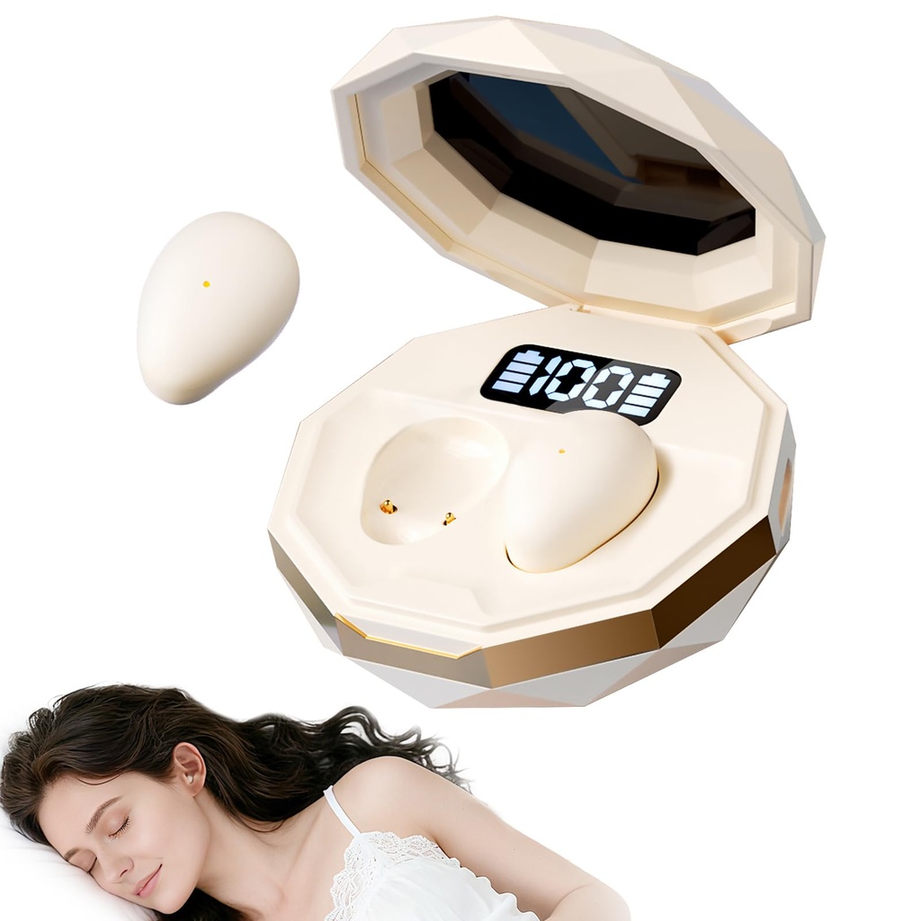 sunvito Sleep Headphones, Mini Sleep Earphones, Wireless Bluetooth 5.4, for Side Sleeping, P