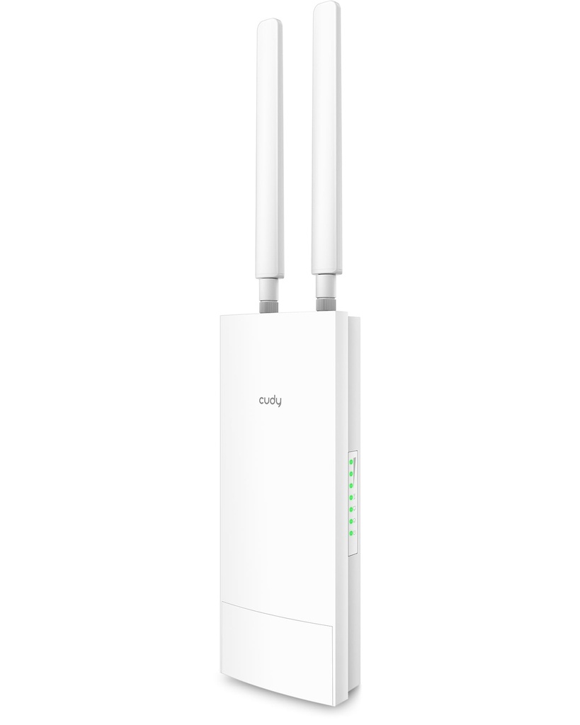 Cudy Unlocked Outdoor 4G LTE Cat4 Modem Router with SIM Card Slot, N300 WiFi, IP65, Detacha