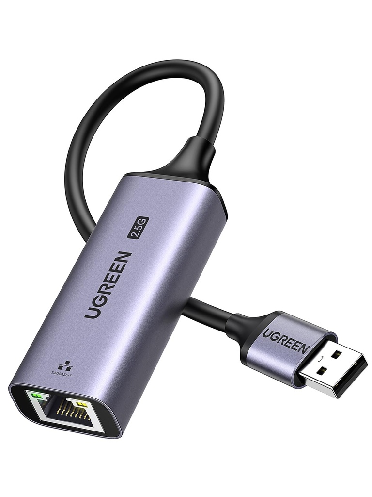 UGREEN USB Ethernet Adapter, 2.5Gbps High-Speed Network Adapter for Gaming, USB 3.2 Gen 1 RJ