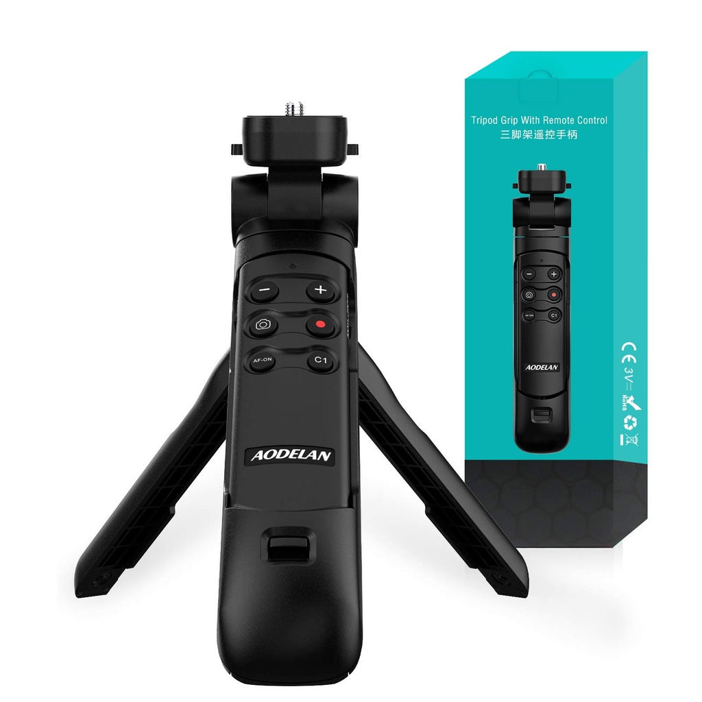 AODELAN Camera Wireless Remote Control Mini Tripod Shooting Grip Handheld Grip Tripod for S