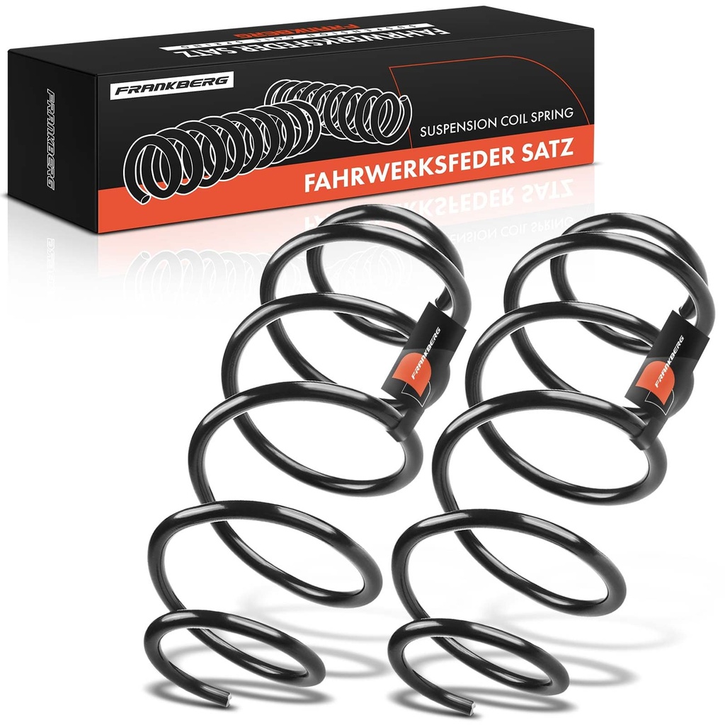 Frankberg 2x Coil Spring Front axle Left Right Compatible with Nemo Estate car 2009-2010 Bi