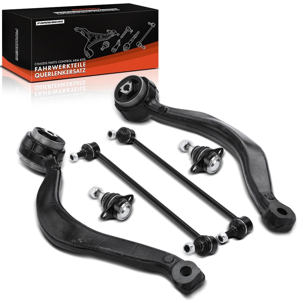 Frankberg 6x Control Arm Kit Stabiliser Link Front Axle Left Right Compatible with X5 E53 3
