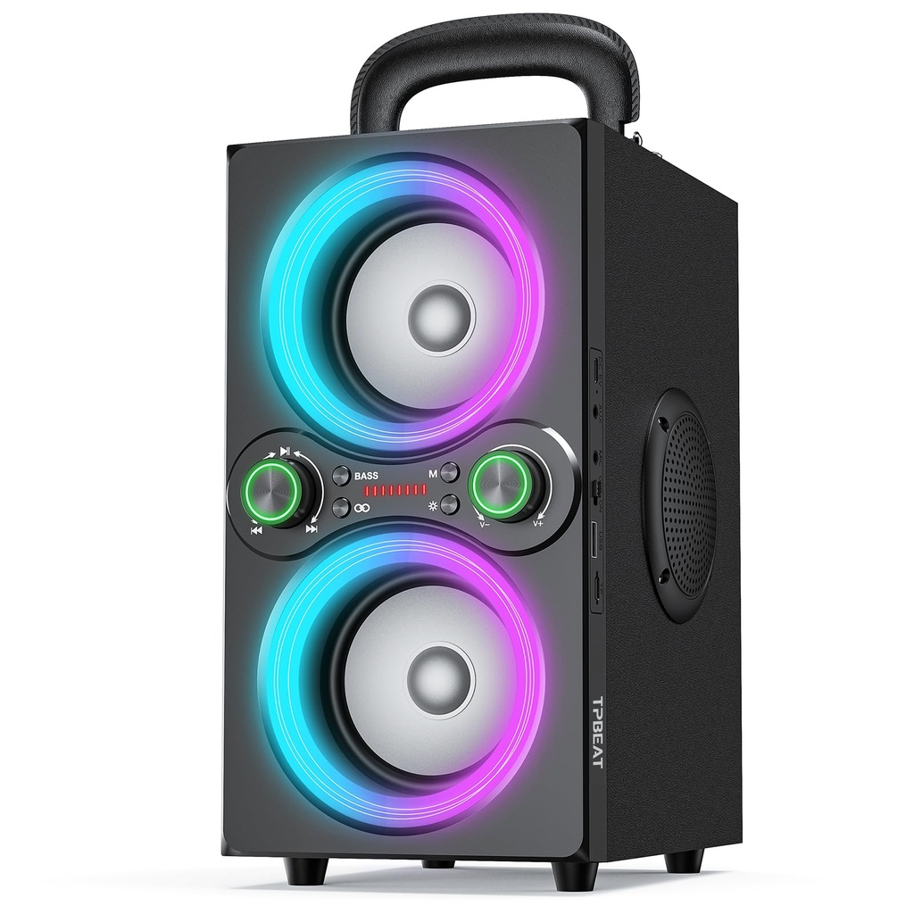 TPBEAT Bluetooth Speakers, 80W(Peak) Party Wireless Portable Bluetooth Speaker, Beat-Driven