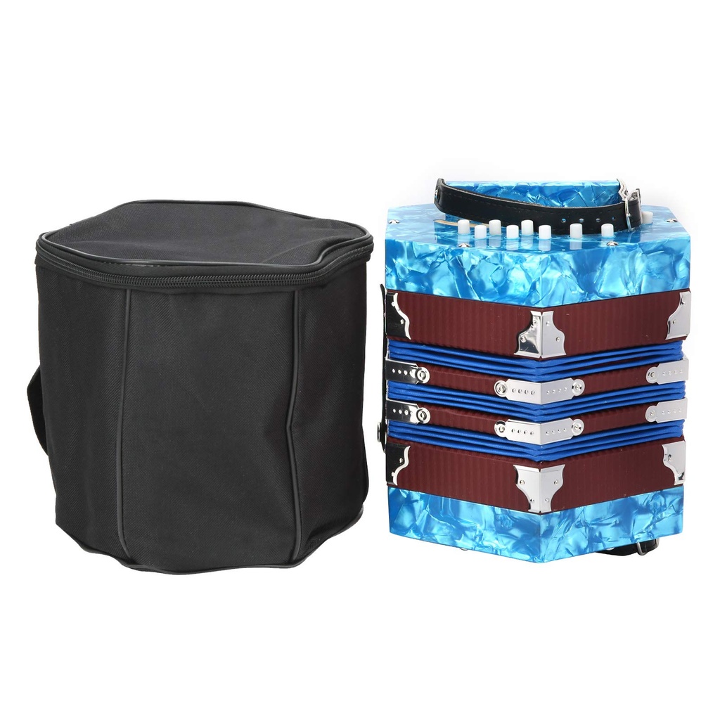 Portable Professional Concertina Accordion, Ideal Musical Instrument Supplies for Adults an