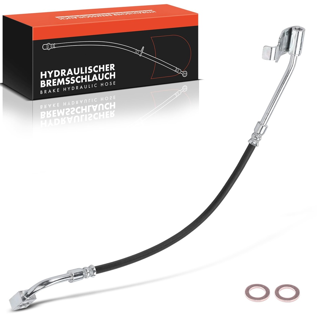 Frankberg 1x Brake Hose Brake Hydraulic Hose Rear Axle Right Driver Side Compatible with Wr