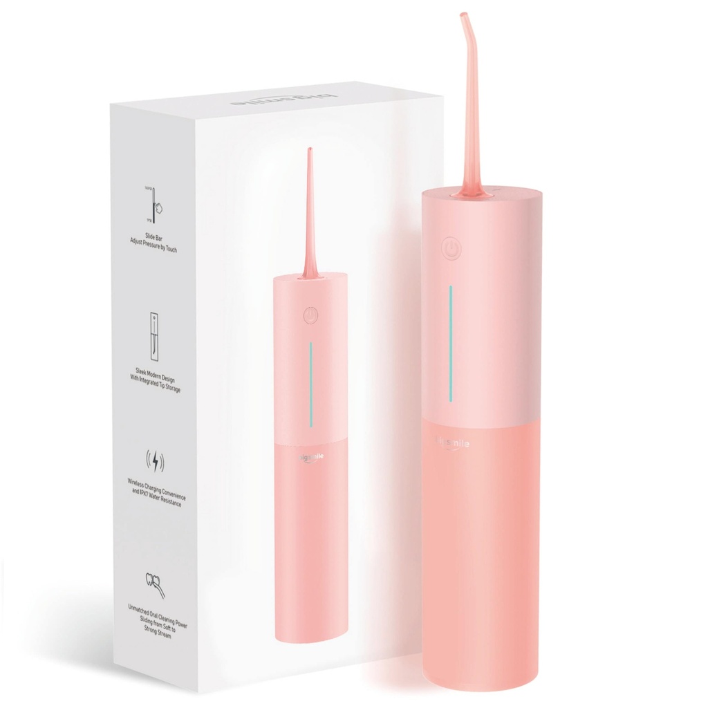 Bigsmile Water Flosser for Teeth, Electric Oral Irrigator, Cordless Water Flosser, USB Rechargable