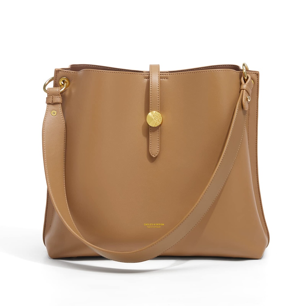 Cnoles Women Genuine Leather Designer Tote Bags Purses And Handbags For Women Fashion Ladies