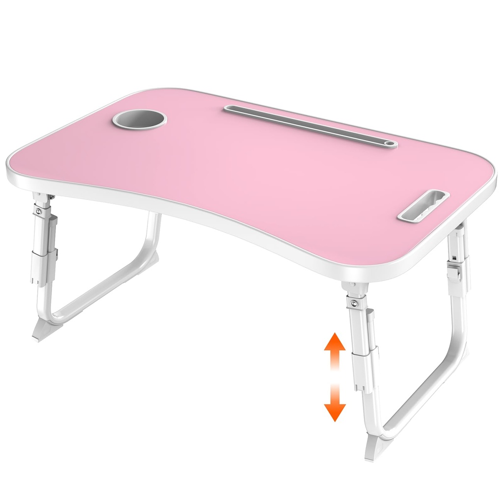 Laptop Desk, Laptop Bed Table with Cup Slot, Reading Holder Notebook Stand Breakfast Tray B