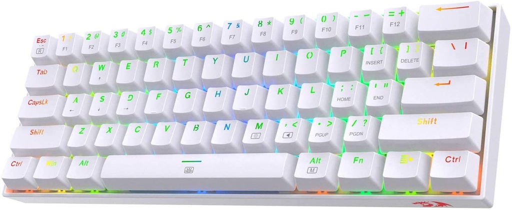 Redragon K630 Dragonborn 60% Wired RGB Gaming Keyboard, 61 Keys Compact Mechanical Keyboard