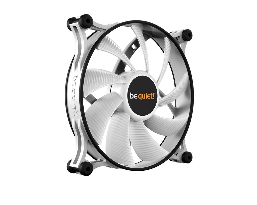 be quiet! Shadow Wings 2 140mm White Fan, High Maximum Speed, Low Minimum Speed, Optimised