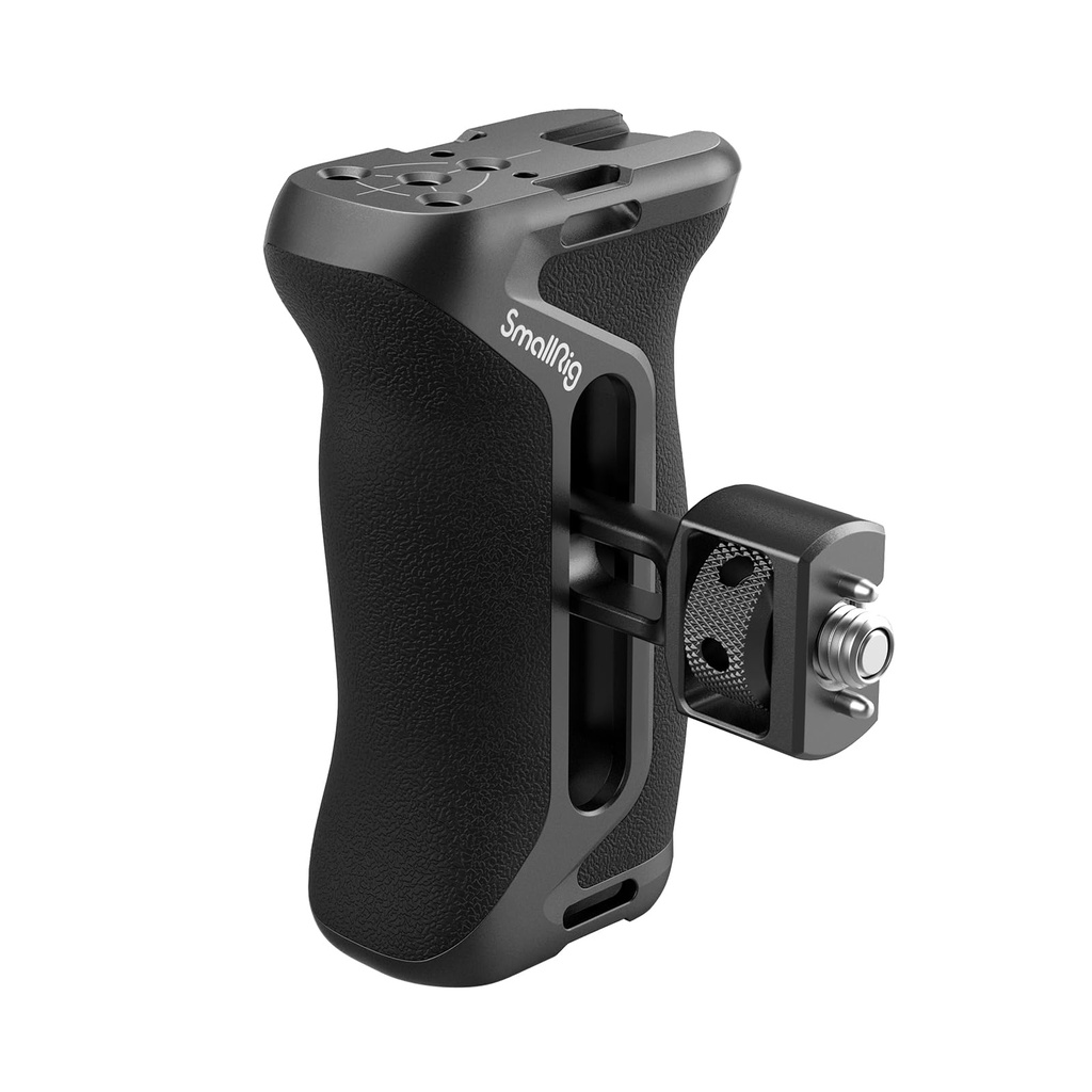 SMALLRIG Side Handle with (1/4" & 3/8") Two-in-One Locating Screw, Ergonomic Handgrip