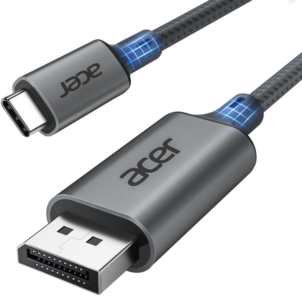 Acer USB C to Display Port Cable (4K@60Hz, 2K@165Hz), Type-C Thunderbolt 3/4 to DP Cable wi