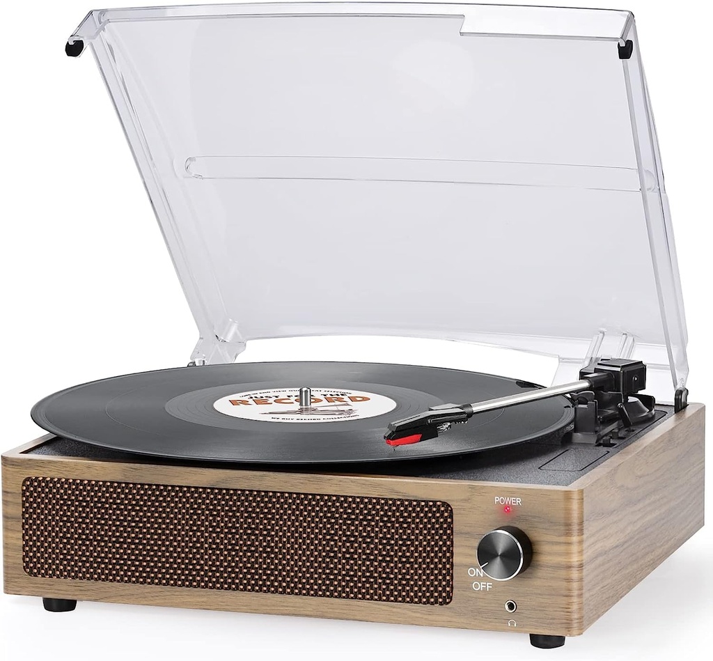 Trynnay Vinyl Record Player Vinyl Player Bluetooth Turntable Suitcase 