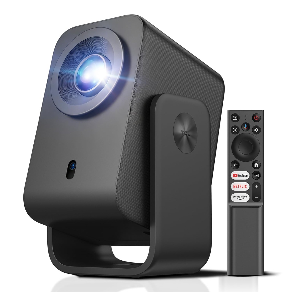 TCL C1 Portable Projector for Home Cinema & Bedroom, Native 1080P 4K Supported Mini Projector