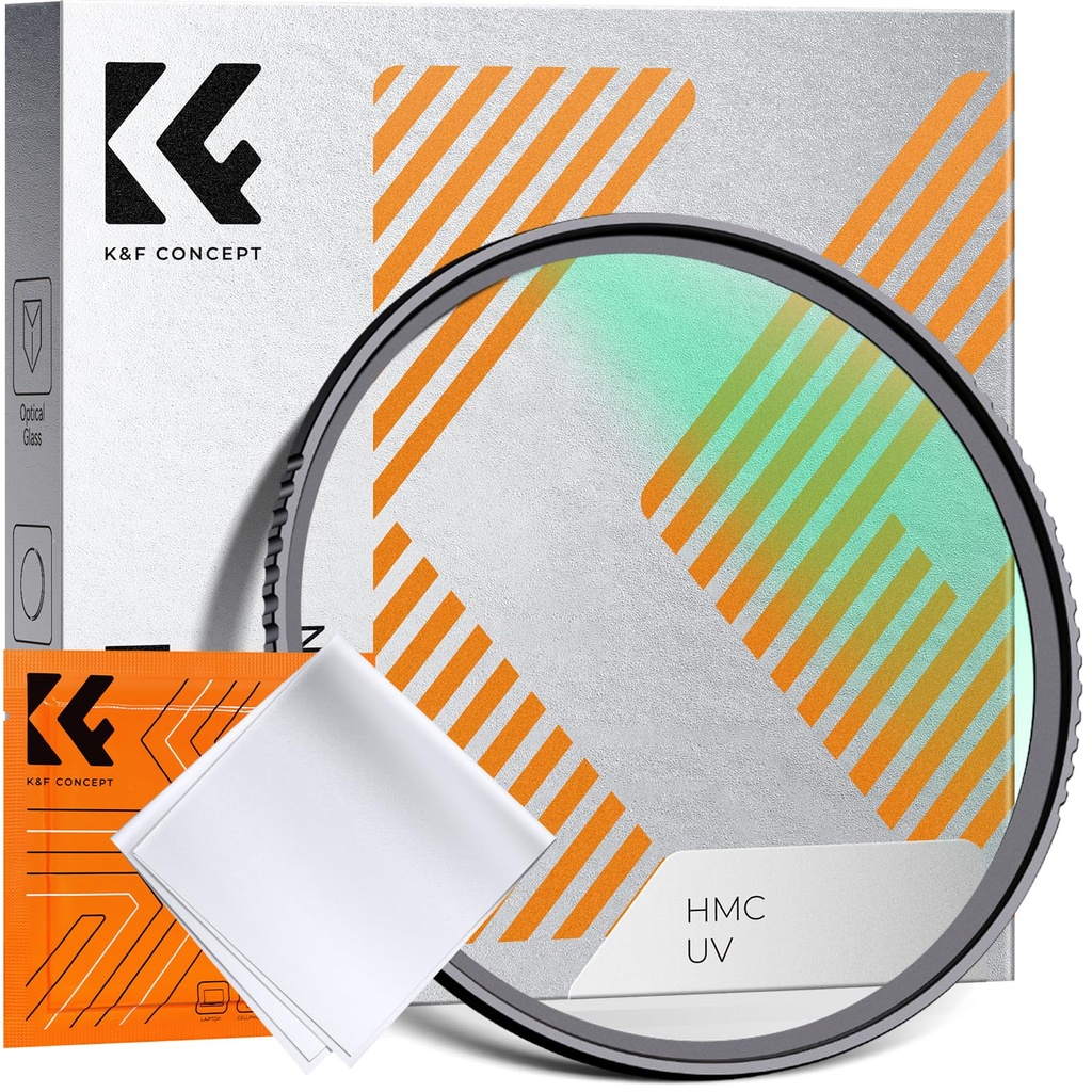 K&F CONCEPT 82mm UV Filter Ultra Slim Japan Optics Multi Coated Ultraviolet Protection Lens