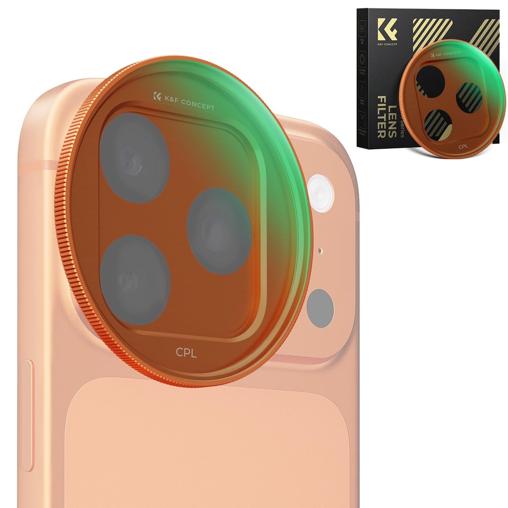 K&F CONCEPT Snap-On CPL Filter for iPhone 17 Pro Max/17 Pro
