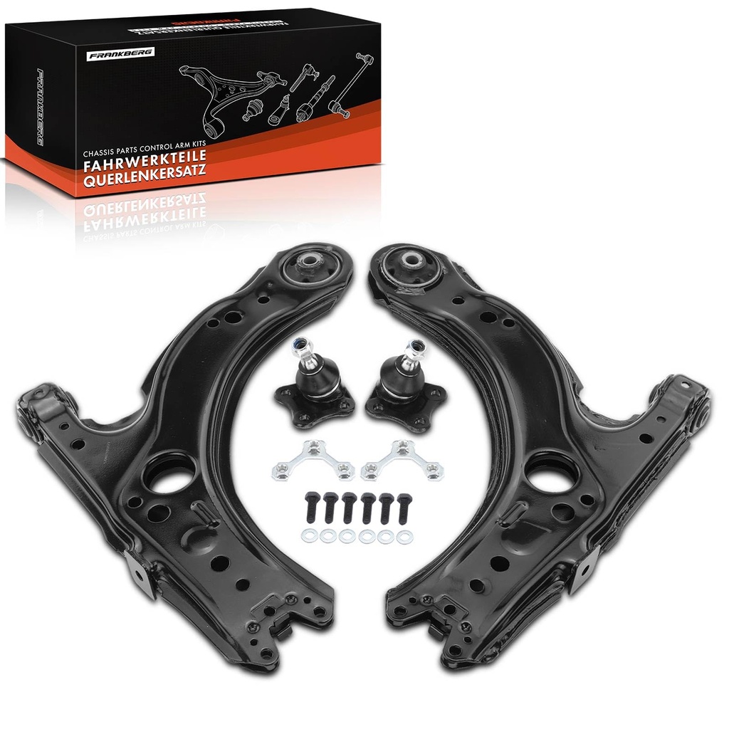 Frankberg 4x Control Arm Ball Joint Assembly Front Axle Compatible with Golf IV 1J1 1.4L-2.